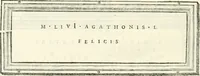 An illustration from Monumentum sive columbarium libertorum et servorum Liviae Augustae et Caesarum : Romae detectum in Via Appia, anno M.D.CC.XXVI. (1727)