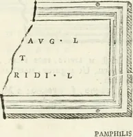 An illustration from Monumentum sive columbarium libertorum et servorum Liviae Augustae et Caesarum : Romae detectum in Via Appia, anno M.D.CC.XXVI. (1727)