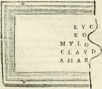 An illustration from Monumentum sive columbarium libertorum et servorum Liviae Augustae et Caesarum : Romae detectum in Via Appia, anno M.D.CC.XXVI. (1727)