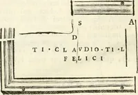 An illustration from Monumentum sive columbarium libertorum et servorum Liviae Augustae et Caesarum : Romae detectum in Via Appia, anno M.D.CC.XXVI. (1727)