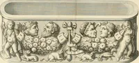 An illustration from Monumentum sive columbarium libertorum et servorum Liviae Augustae et Caesarum : Romae detectum in Via Appia, anno M.D.CC.XXVI. (1727)