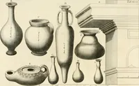An illustration from Monumentum sive columbarium libertorum et servorum Liviae Augustae et Caesarum : Romae detectum in Via Appia, anno M.D.CC.XXVI. (1727)