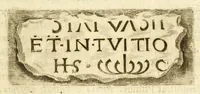 Picture 18 of 65 from Monvmenta patavina Sertorii Vrsati stvdio collecta, digesta, explicata, suisque iconibus expressa . (1652), leaf 157