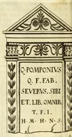 An illustration from Monvmenta patavina Sertorii Vrsati stvdio collecta, digesta, explicata, suisque iconibus expressa . (1652)