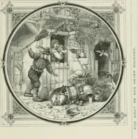 An illustration from Moral emblems : with aphorisms, adages, and proverbs, of all ages and nations, from Jacob Cats and Robert Farlie : with illustrations freely rendered, from designs found in their works (1860)
