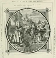 An illustration from Moral emblems : with aphorisms, adages, and proverbs, of all ages and nations, from Jacob Cats and Robert Farlie : with illustrations freely rendered, from designs found in their works (1860)