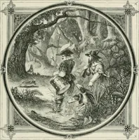An illustration from Moral emblems : with aphorisms, adages, and proverbs, of all ages and nations, from Jacob Cats and Robert Farlie : with illustrations freely rendered, from designs found in their works (1860)