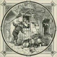 Picture 79 of 114 from Moral emblems : with aphorisms, adages, and proverbs, of all ages and nations, from Jacob Cats and Robert Farlie : with illustrations freely rendered, from designs found in their works (1860), leaf 178