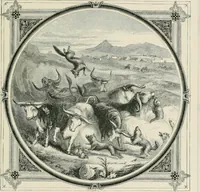 Picture 92 of 114 from Moral emblems : with aphorisms, adages, and proverbs, of all ages and nations, from Jacob Cats and Robert Farlie : with illustrations freely rendered, from designs found in their works (1860), leaf 210