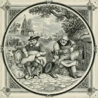 An illustration from Moral emblems : with aphorisms, adages, and proverbs, of all ages and nations, from Jacob Cats and Robert Farlie : with illustrations freely rendered, from designs found in their works (1860)