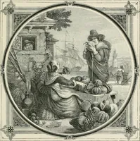 Picture 108 of 114 from Moral emblems : with aphorisms, adages, and proverbs, of all ages and nations, from Jacob Cats and Robert Farlie : with illustrations freely rendered, from designs found in their works (1860), leaf 246