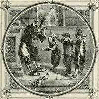 An illustration from Moral emblems : with aphorisms, adages, and proverbs, of all ages and nations, from Jacob Cats and Robert Farlie : with illustrations freely rendered, from designs found in their works (1860)