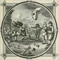 Picture 18 of 114 from Moral emblems : with aphorisms, adages, and proverbs, of all ages and nations, from Jacob Cats and Robert Farlie : with illustrations freely rendered, from designs found in their works (1860), leaf 54