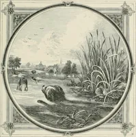 Picture 36 of 114 from Moral emblems : with aphorisms, adages, and proverbs, of all ages and nations, from Jacob Cats and Robert Farlie : with illustrations freely rendered, from designs found in their works (1860), leaf 90