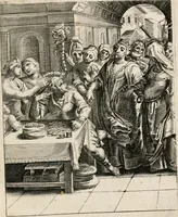 An illustration from Moralia Horatiana, das ist, Die Horatzische sitten-lehre : aus der ernst-sittigen geselschaft der alten weise-meister gezogen, und mit 113 [i.e. 103] in kupfer gestochenen sinn-bildern, und eben so viel erklärungen und andern anmärkungen vorgestellet (1656)