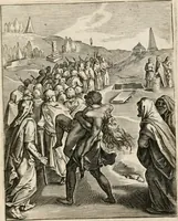 Picture 61 of 108 from Moralia Horatiana, das ist, Die Horatzische sitten-lehre : aus der ernst-sittigen geselschaft der alten weise-meister gezogen, und mit 113 [i.e. 103] in kupfer gestochenen sinn-bildern, und eben so viel erklärungen und andern anmärkungen vorgestellet (1656), leaf 128