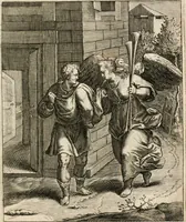 Picture 78 of 108 from Moralia Horatiana, das ist, Die Horatzische sitten-lehre : aus der ernst-sittigen geselschaft der alten weise-meister gezogen, und mit 113 [i.e. 103] in kupfer gestochenen sinn-bildern, und eben so viel erklärungen und andern anmärkungen vorgestellet (1656), leaf 164