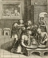 Picture 6 of 108 from Moralia Horatiana, das ist, Die Horatzische sitten-lehre : aus der ernst-sittigen geselschaft der alten weise-meister gezogen, und mit 113 [i.e. 103] in kupfer gestochenen sinn-bildern, und eben so viel erklärungen und andern anmärkungen vorgestellet (1656), leaf 18
