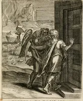 An illustration from Moralia Horatiana, das ist, Die Horatzische sitten-lehre : aus der ernst-sittigen geselschaft der alten weise-meister gezogen, und mit 113 [i.e. 103] in kupfer gestochenen sinn-bildern, und eben so viel erklärungen und andern anmärkungen vorgestellet (1656)