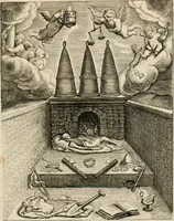 Picture 108 of 108 from Moralia Horatiana, das ist, Die Horatzische sitten-lehre : aus der ernst-sittigen geselschaft der alten weise-meister gezogen, und mit 113 [i.e. 103] in kupfer gestochenen sinn-bildern, und eben so viel erklärungen und andern anmärkungen vorgestellet (1656), leaf 224