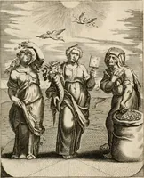 Picture 12 of 108 from Moralia Horatiana, das ist, Die Horatzische sitten-lehre : aus der ernst-sittigen geselschaft der alten weise-meister gezogen, und mit 113 [i.e. 103] in kupfer gestochenen sinn-bildern, und eben so viel erklärungen und andern anmärkungen vorgestellet (1656), leaf 30