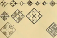 Picture 15 of 406 from Mordvalaisten pukuja kuoseja. Trachten und Muster der Mordvinen (1896), leaf 118