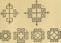 Picture 25 of 406 from Mordvalaisten pukuja kuoseja. Trachten und Muster der Mordvinen (1896), leaf 140