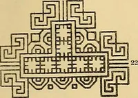 An illustration from Mordvalaisten pukuja kuoseja. Trachten und Muster der Mordvinen (1896)