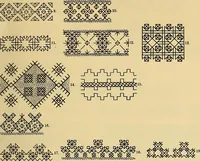 Picture 51 of 406 from Mordvalaisten pukuja kuoseja. Trachten und Muster der Mordvinen (1896), leaf 202