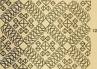 An illustration from Mordvalaisten pukuja kuoseja. Trachten und Muster der Mordvinen (1896)