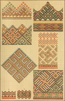 Picture 103 of 406 from Mordvalaisten pukuja kuoseja. Trachten und Muster der Mordvinen (1896), leaf 256
