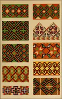 Picture 119 of 406 from Mordvalaisten pukuja kuoseja. Trachten und Muster der Mordvinen (1896), leaf 282