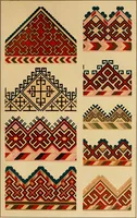 Picture 121 of 406 from Mordvalaisten pukuja kuoseja. Trachten und Muster der Mordvinen (1896), leaf 286