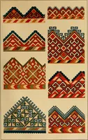 Picture 129 of 406 from Mordvalaisten pukuja kuoseja. Trachten und Muster der Mordvinen (1896), leaf 292