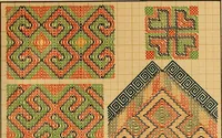Picture 130 of 406 from Mordvalaisten pukuja kuoseja. Trachten und Muster der Mordvinen (1896), leaf 294