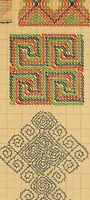Picture 136 of 406 from Mordvalaisten pukuja kuoseja. Trachten und Muster der Mordvinen (1896), leaf 298