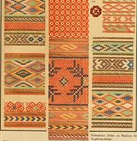 Picture 206 of 406 from Mordvalaisten pukuja kuoseja. Trachten und Muster der Mordvinen (1896), leaf 388