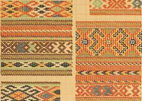 Picture 209 of 406 from Mordvalaisten pukuja kuoseja. Trachten und Muster der Mordvinen (1896), leaf 390