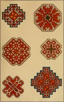 An illustration from Mordvalaisten pukuja kuoseja. Trachten und Muster der Mordvinen (1896)