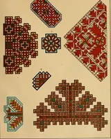 Picture 260 of 406 from Mordvalaisten pukuja kuoseja. Trachten und Muster der Mordvinen (1896), leaf 428