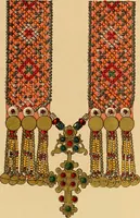 Picture 282 of 406 from Mordvalaisten pukuja kuoseja. Trachten und Muster der Mordvinen (1896), leaf 460