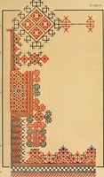 An illustration from Mordvalaisten pukuja kuoseja. Trachten und Muster der Mordvinen (1896)