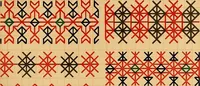 Picture 299 of 406 from Mordvalaisten pukuja kuoseja. Trachten und Muster der Mordvinen (1896), leaf 484