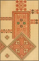 Picture 304 of 406 from Mordvalaisten pukuja kuoseja. Trachten und Muster der Mordvinen (1896), leaf 488