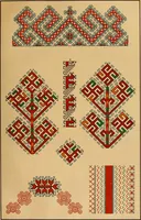 Picture 356 of 406 from Mordvalaisten pukuja kuoseja. Trachten und Muster der Mordvinen (1896), leaf 562
