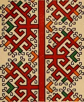 Picture 357 of 406 from Mordvalaisten pukuja kuoseja. Trachten und Muster der Mordvinen (1896), leaf 564
