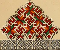 Picture 358 of 406 from Mordvalaisten pukuja kuoseja. Trachten und Muster der Mordvinen (1896), leaf 564