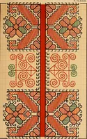 Picture 368 of 406 from Mordvalaisten pukuja kuoseja. Trachten und Muster der Mordvinen (1896), leaf 574