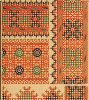 Picture 373 of 406 from Mordvalaisten pukuja kuoseja. Trachten und Muster der Mordvinen (1896), leaf 582