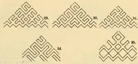 An illustration from Mordvalaisten pukuja ja kuoseja. Trachten und Muster der Mordvinen (1896)